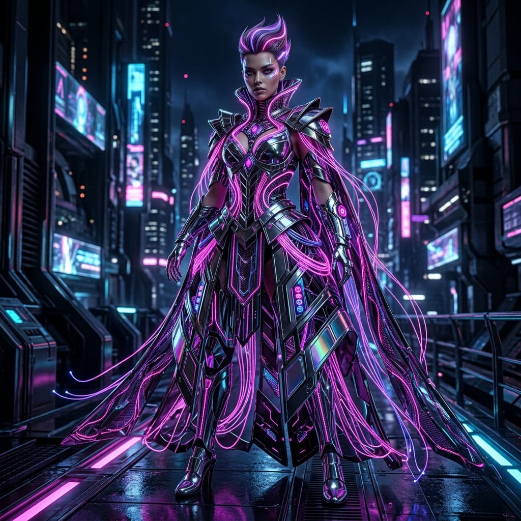 Luxefiz Cyberpunk Fashion Artwork